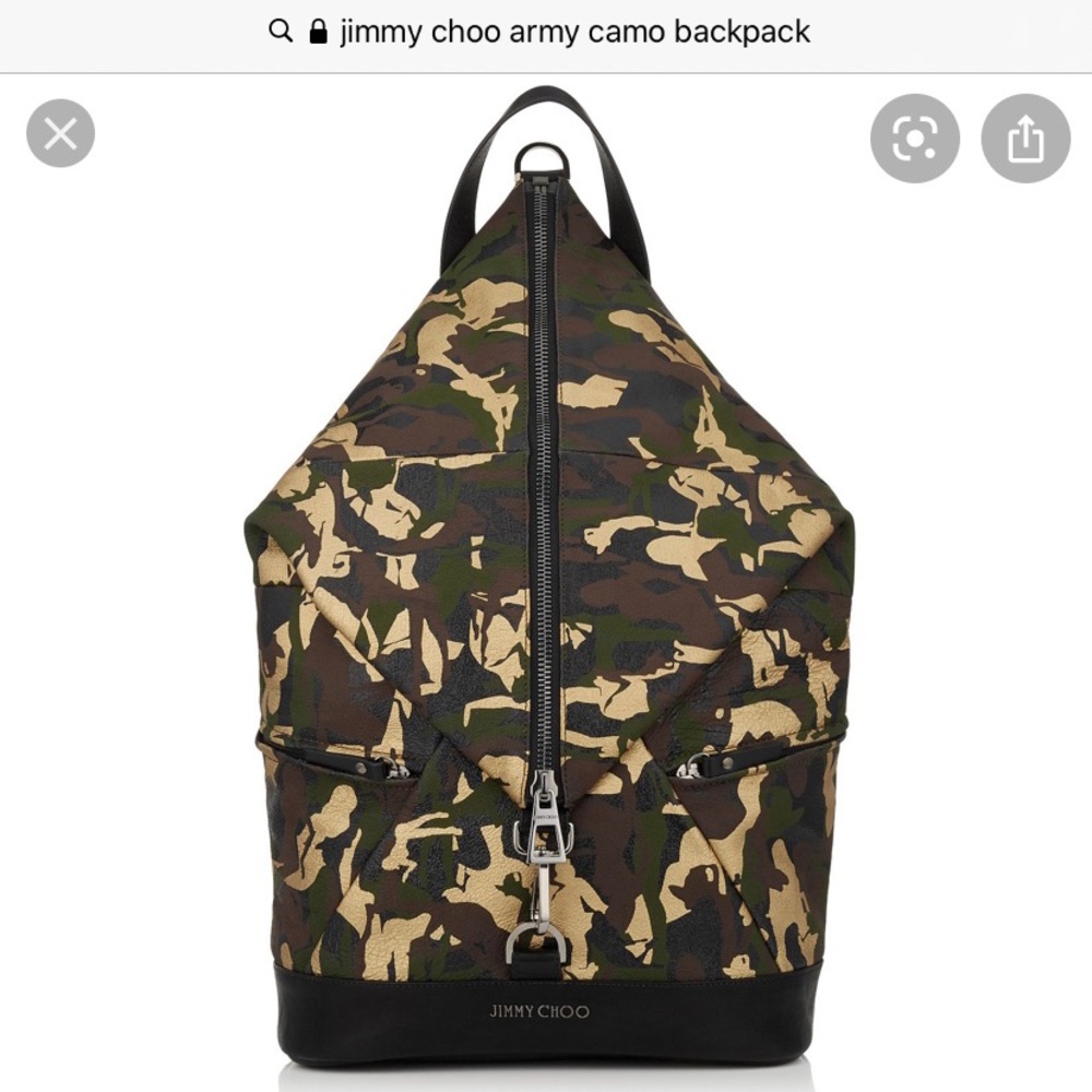 Jimmy Choo Fitzroy brown backpack